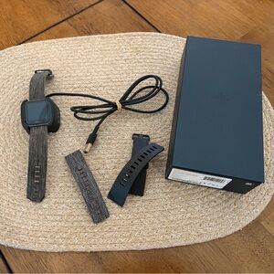 Fitbit Versa Manuals in Gray and White